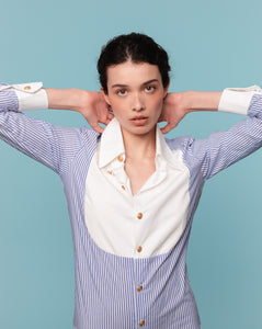 La chemise body à plastron